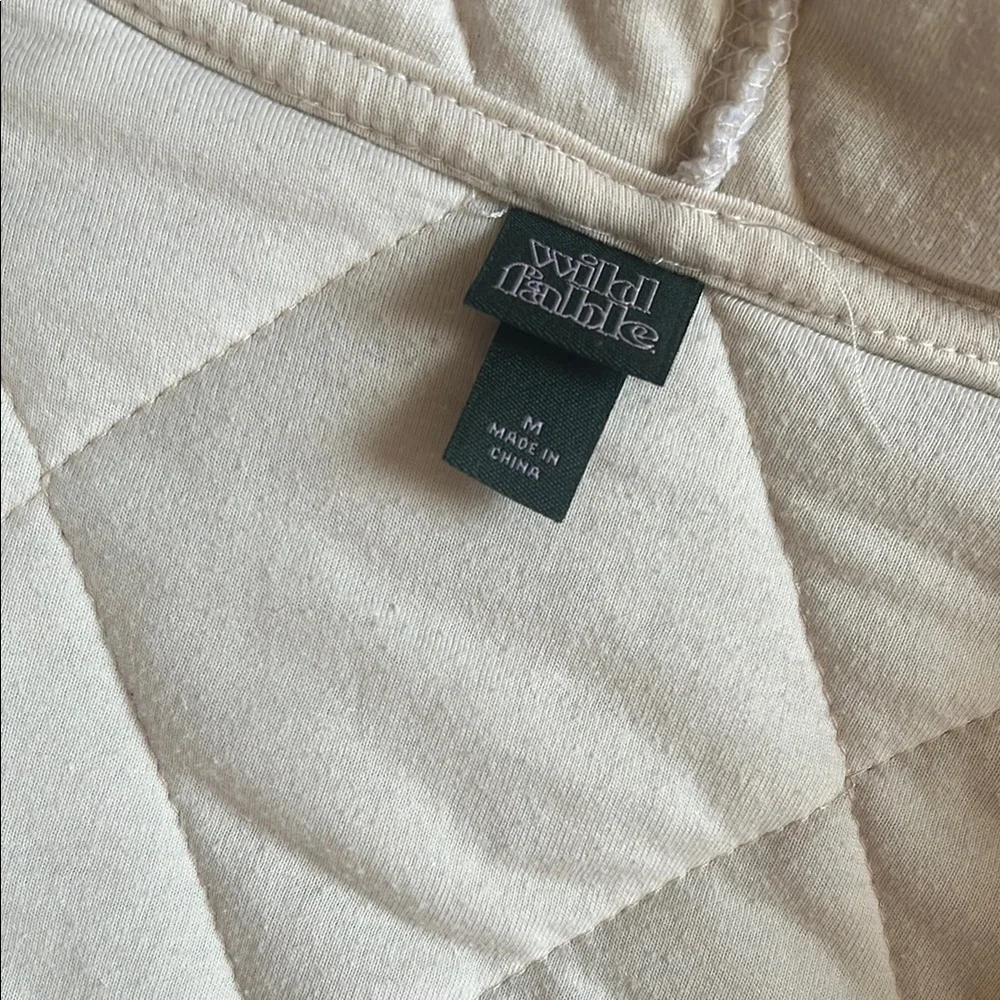 Wild Fable Cream Quilted Jacket - Picture 2 of 4